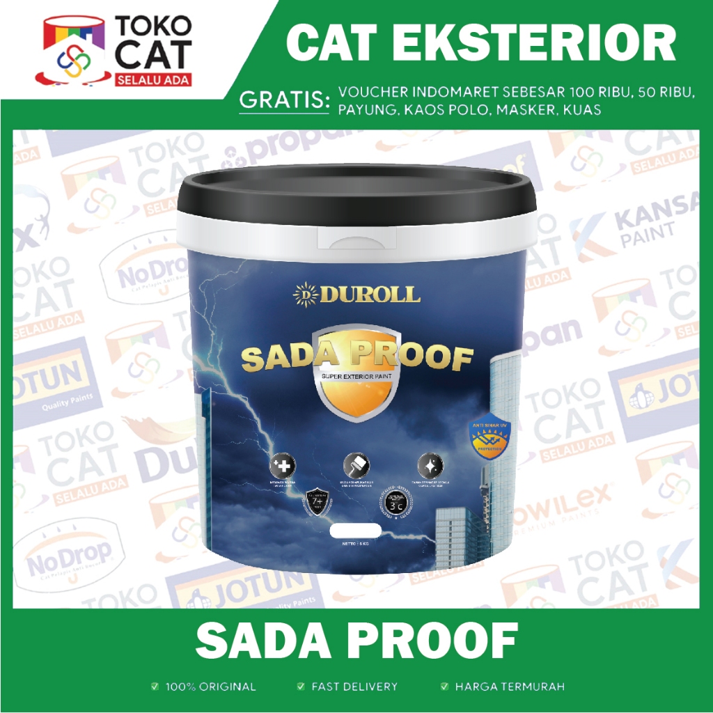 CAT ANTI BOCOR SETARA AQUAPROOF PRO DUROLL SADA PROOF - 25 KG PAIL INSTANT SAMEDAY
