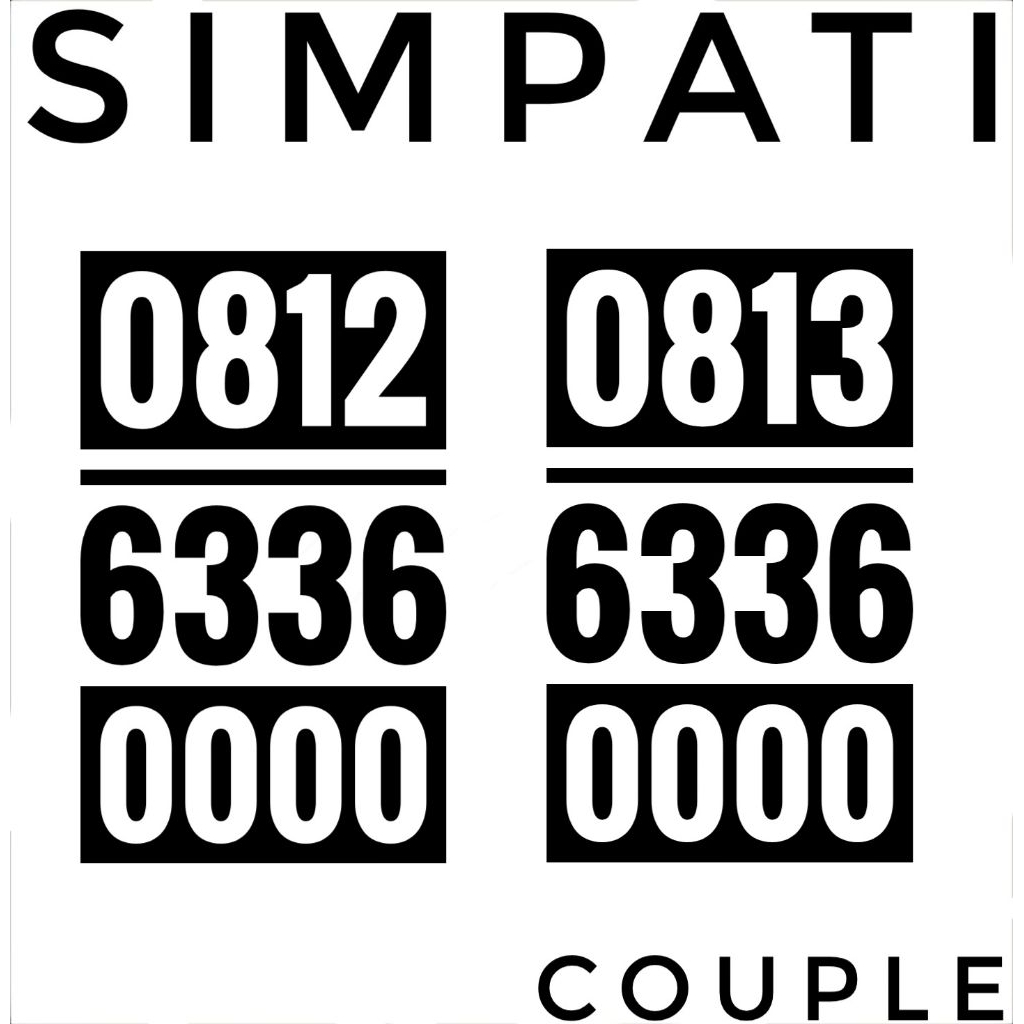 Nomor Cantik Telkomsel Couple