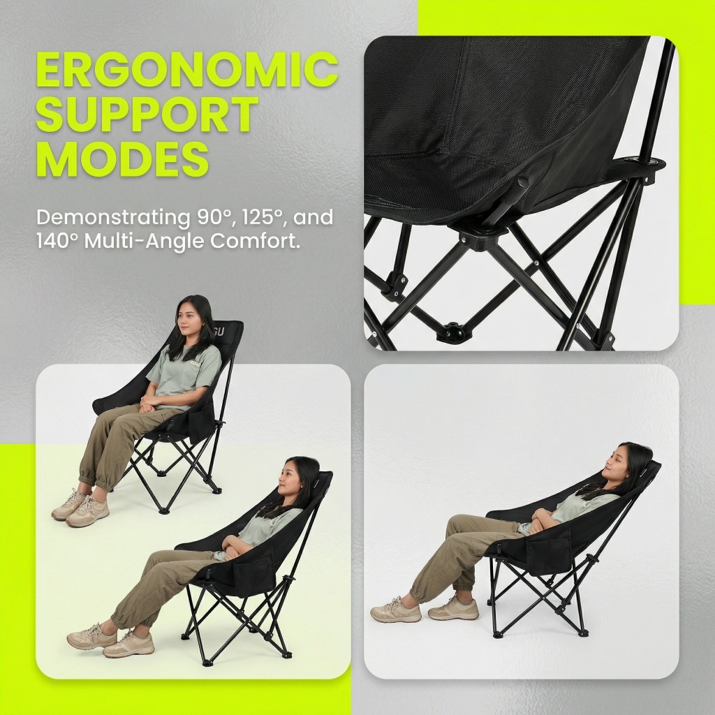 Kursi Lipat Outdoor/Meja Kursi Lipat Outdoor 1 Set Meja Lipat Outdoor Dan Kursi Lipat Portable