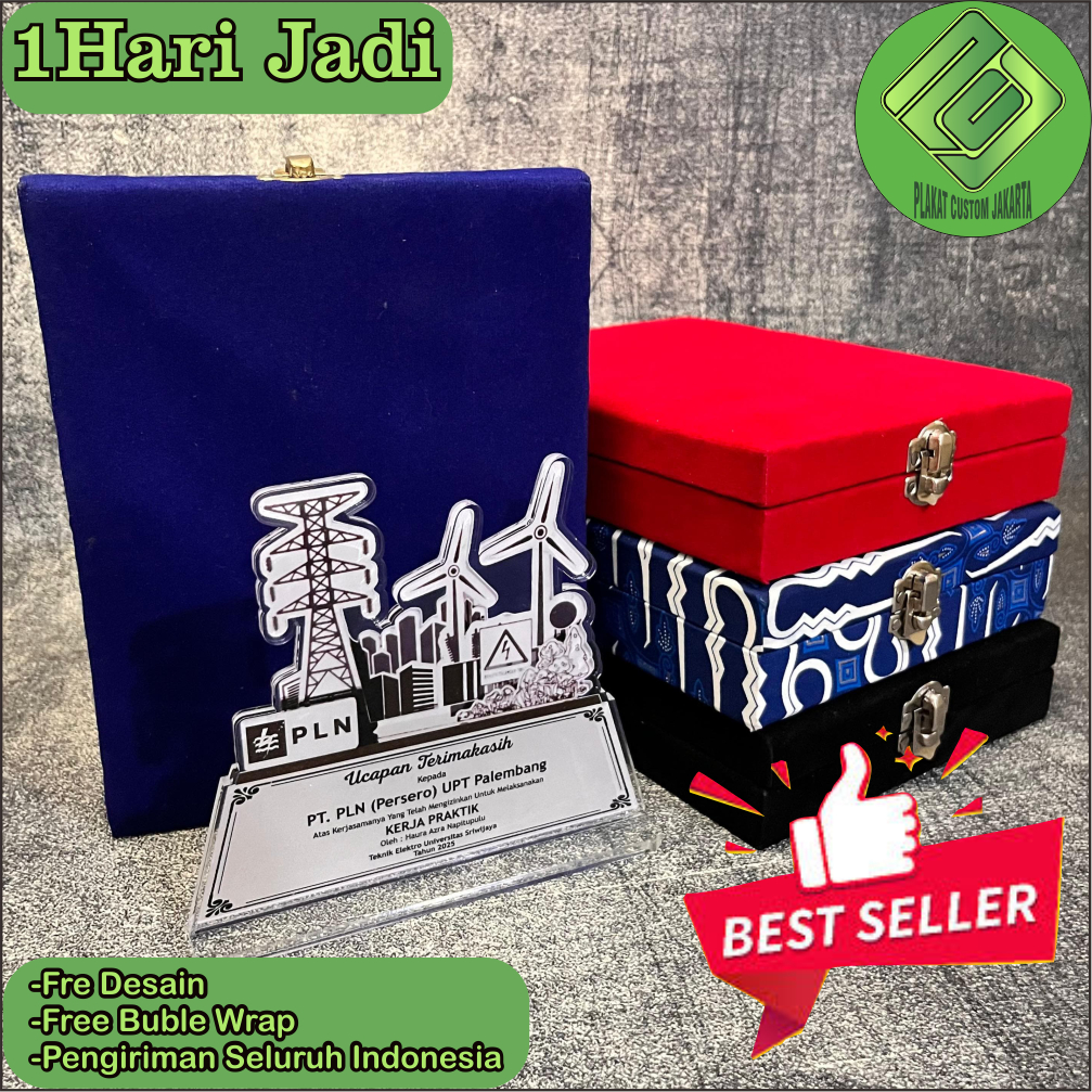 Plakat Akrilik | Plakat Akrilik Custom | Free Desain | 1 Hari Jadi