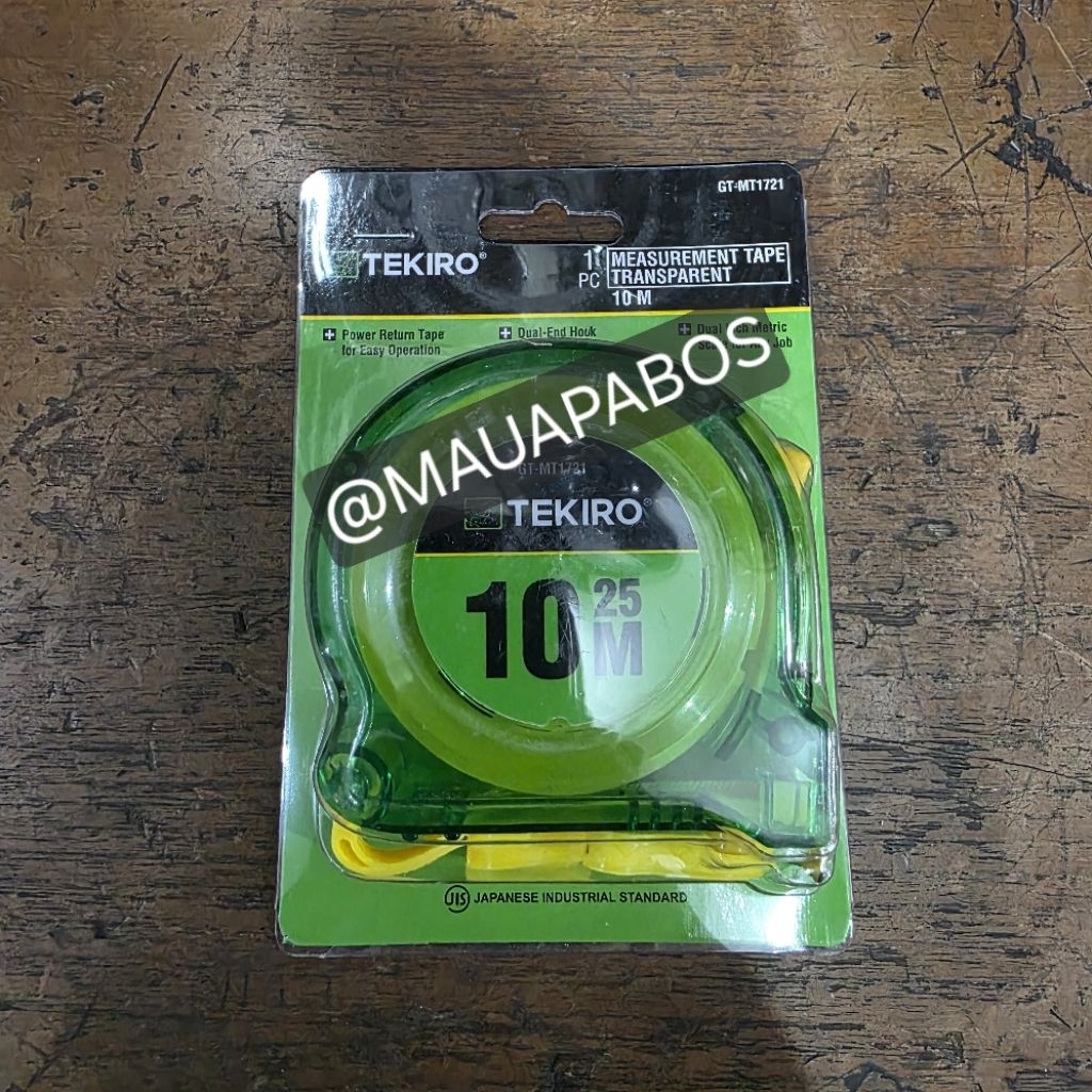 Tekiro Meteran Transparan 10M / Meteran Tekiro 10 meter