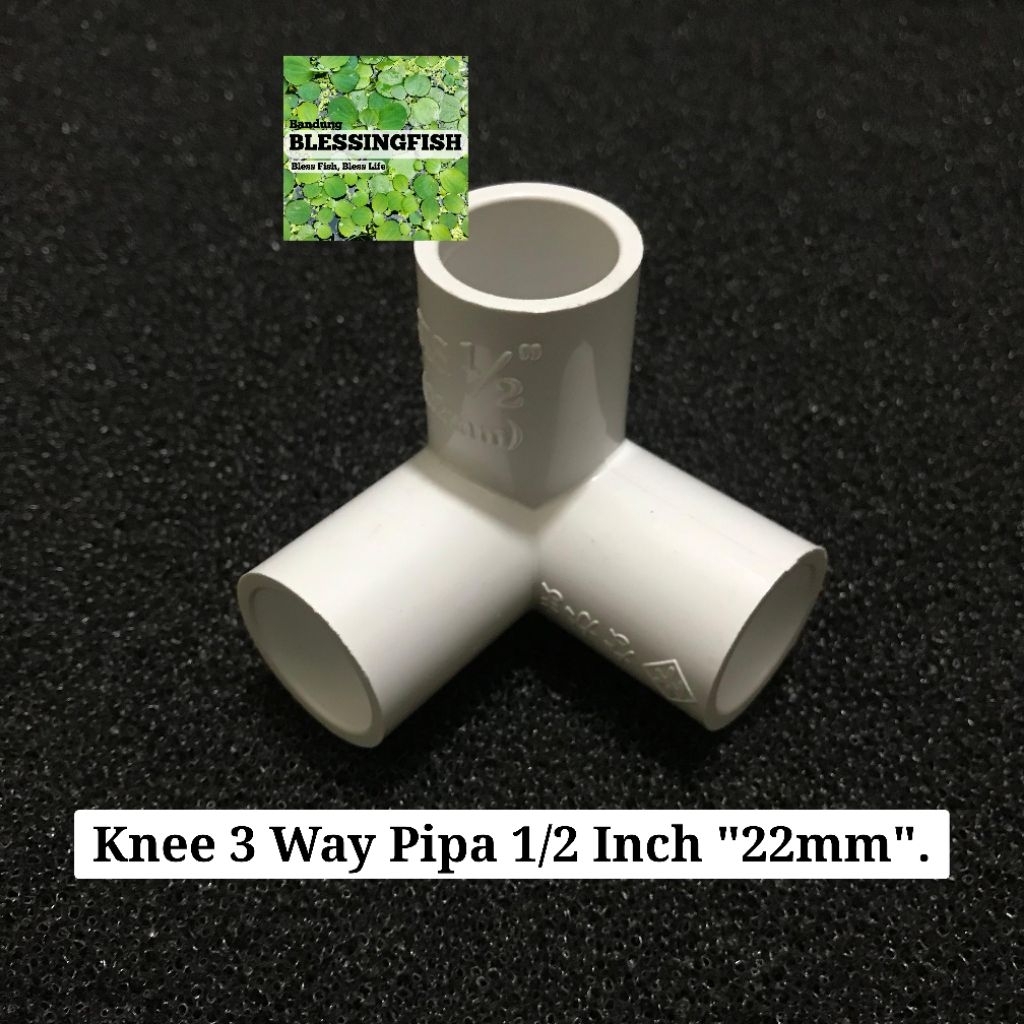 [1/2 Inch.22mm] Knee 3 Way Pipa 1/2 Inch Knee 3 Cabang 3way Sambungan Pipa Aquascape 1/2 Inch 3 Way 
