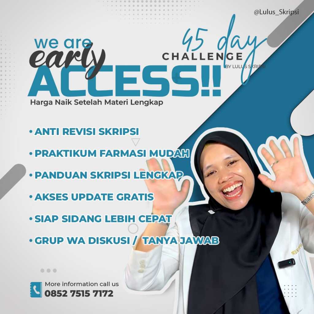 Bimbingan Praktikum & Skripsi Farmasi | Dari Data hingga Sidang (EARLY ACCESS)