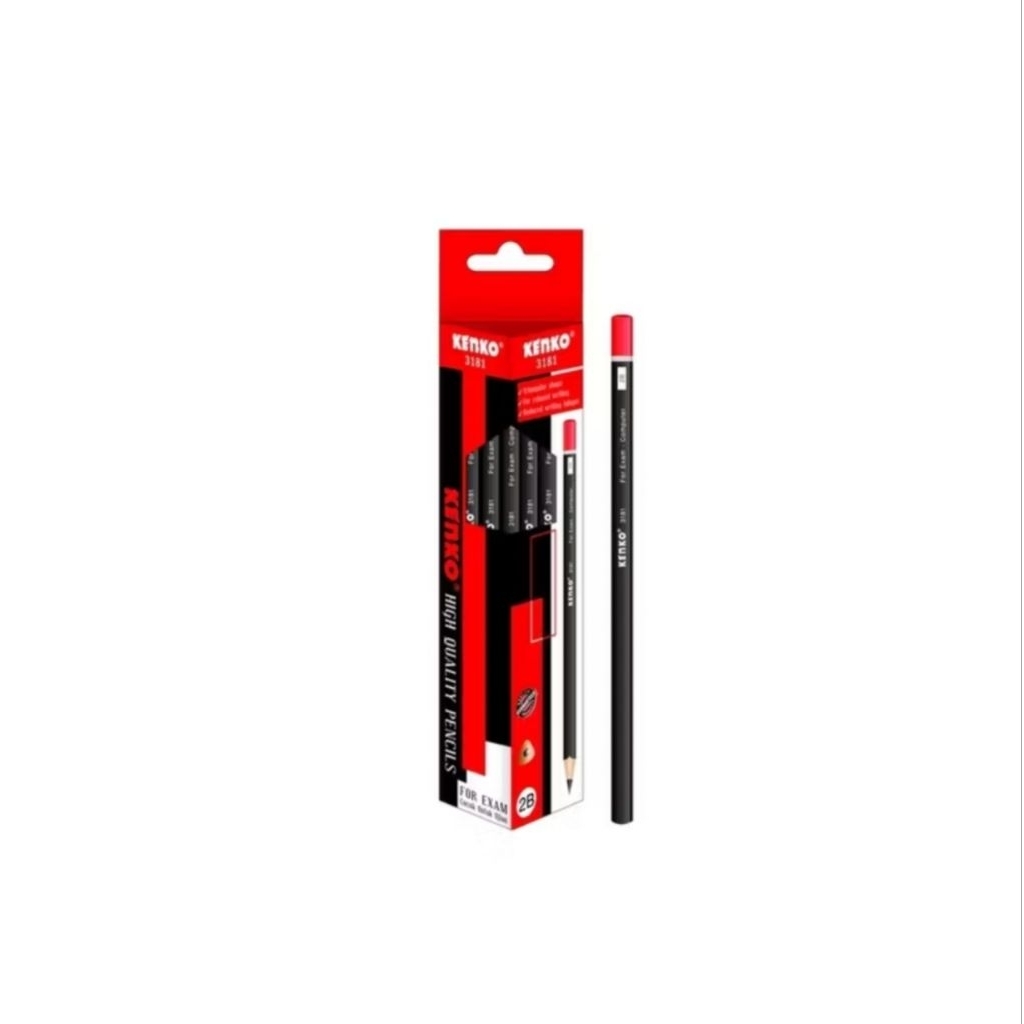 Kenko PENSIL 2B 3181  ORIGINAL SEGITIGAHitam