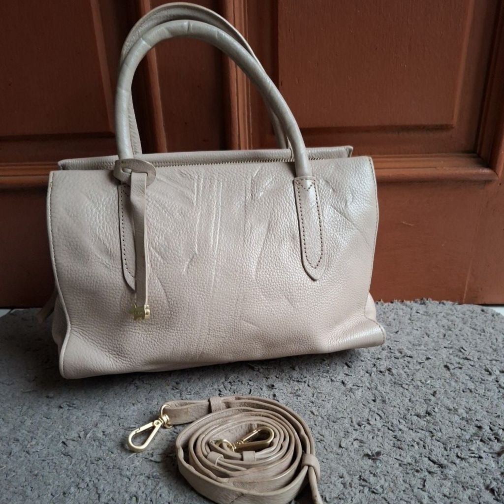 Top Handle Sling Bag Genuine Leather, Tas Kulit Sapi Asli