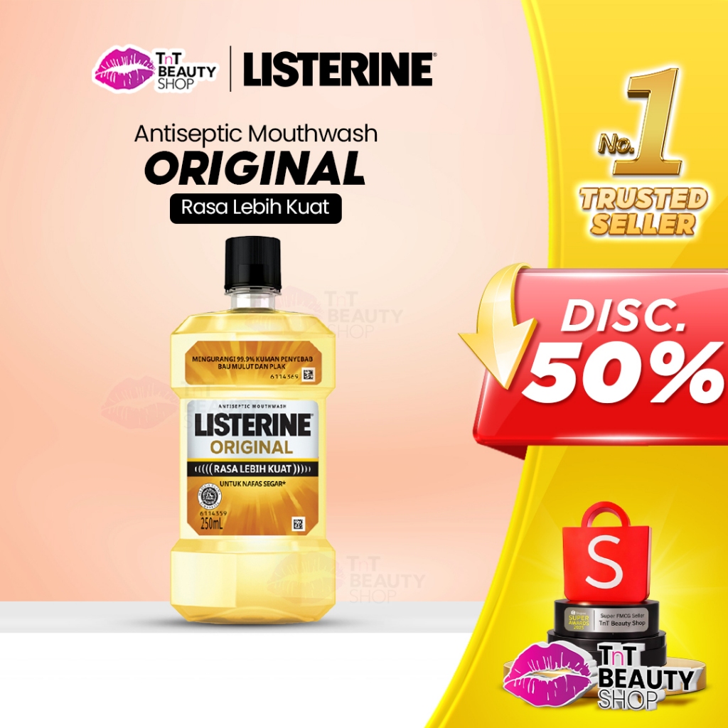 Listerine Original Antiseptic Mouthwash 250 ML / Obat Kumur Antiseptik l TnT Beauty Shop