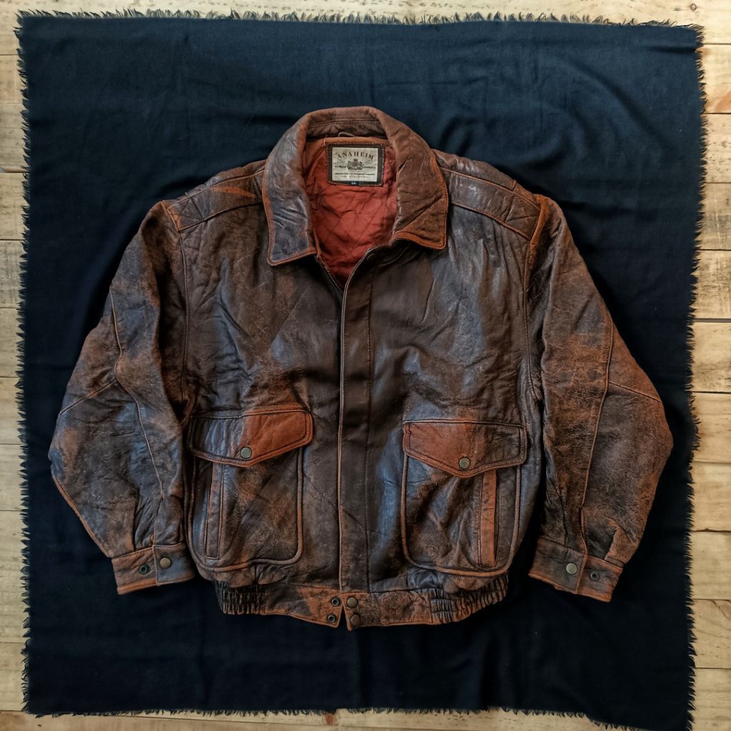 Jaket Kulit Vintage A2 Flight Jacket