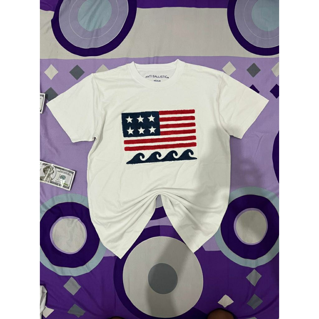 TShirt ANTI BALLISTIC DENGAN DESAIN BENDERA AMERIKA