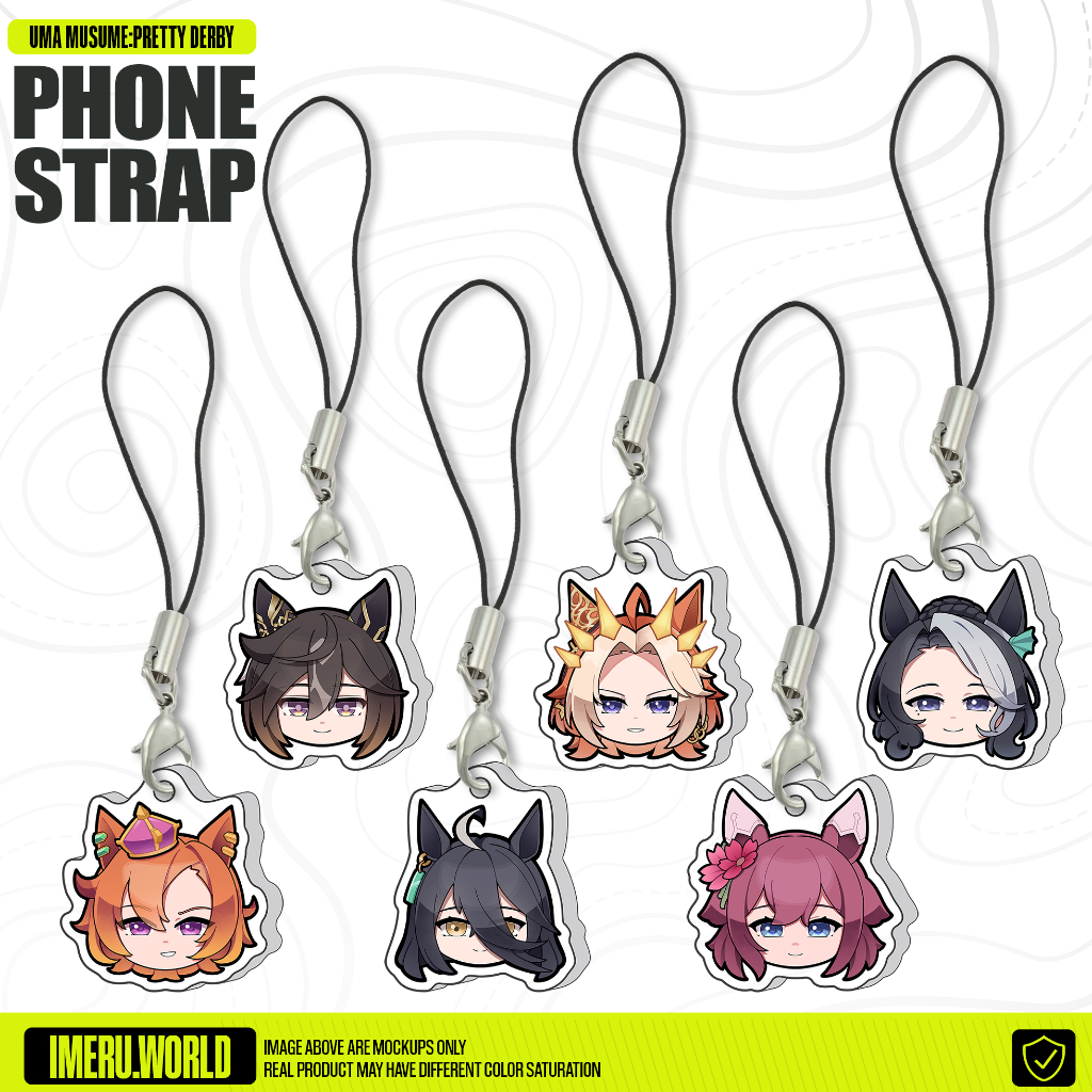 Phone Strap Uma Musume:Pretty Derby Seri 3 Stay Gold Orfevre Gantungan HP Anime By IMERU World
