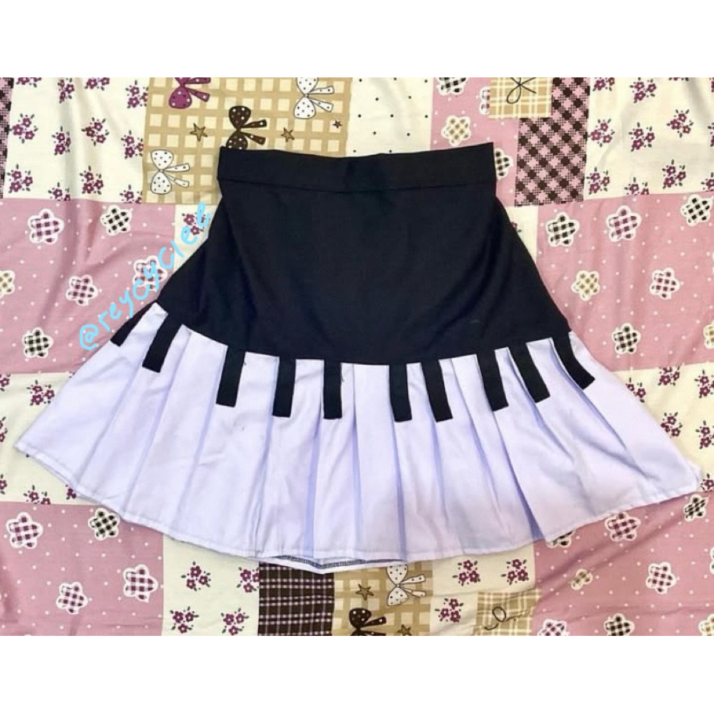rareyky_ | rok motif piano | Rok high waist | piano skirt | music | skirts music | outfit | y2k | sk