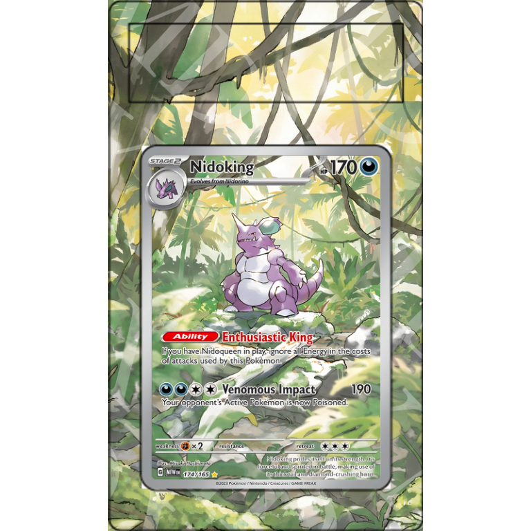 Nidoking #174 Pokemon Scarlet & Violet 151 (Custom Extended Art)