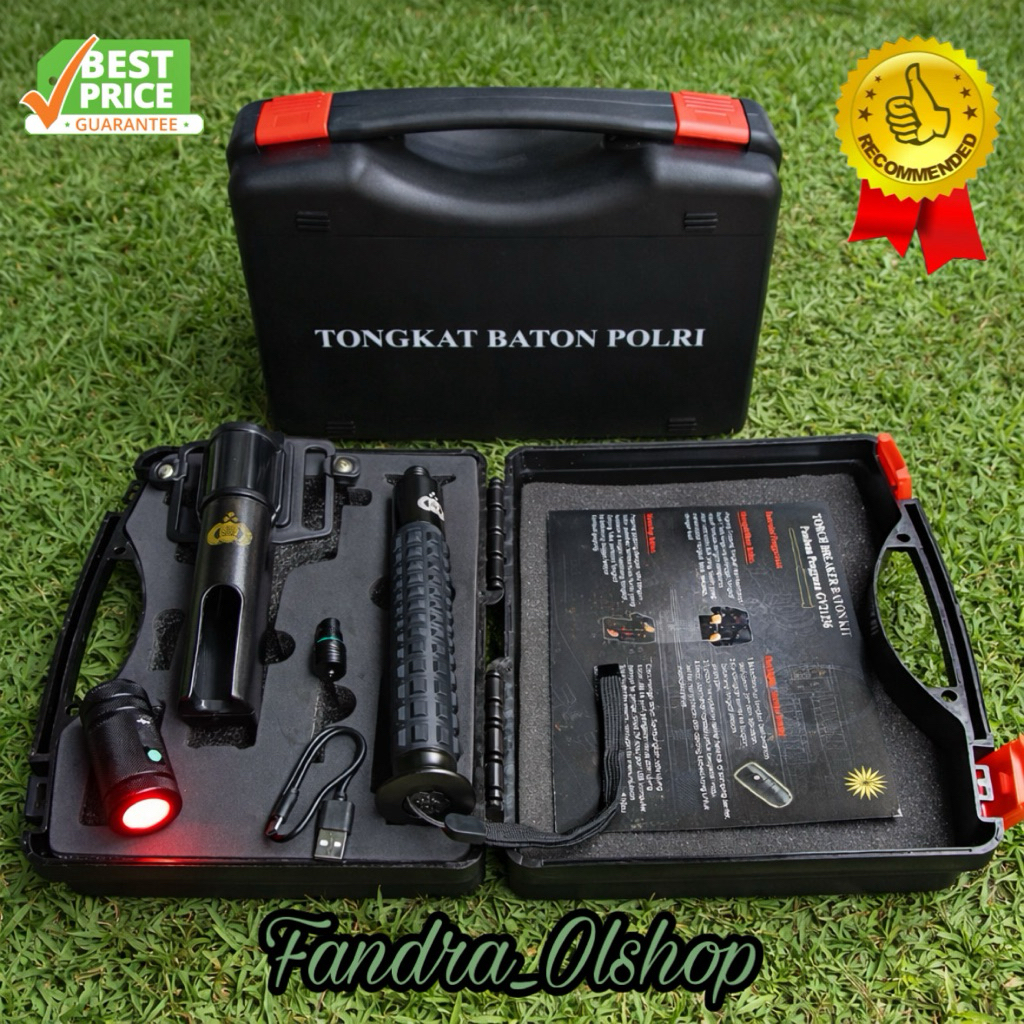 1 Set Tongkat Stik Baton Polri. Kualitas Terbaik 