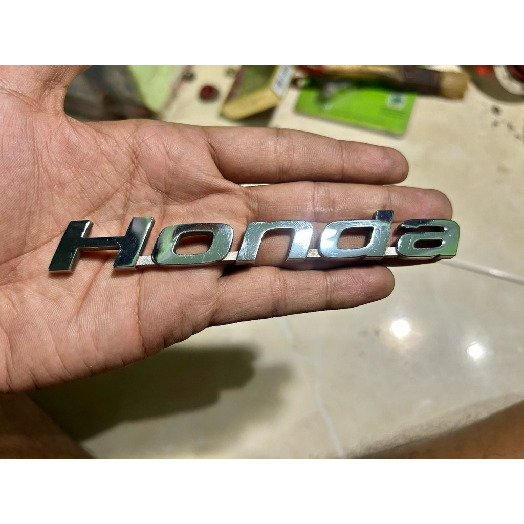 Emblem BRIO Satya 2018-2023 Original Honda / Emblem Tulisan Honda BRIO SATYA Belakang Komplit