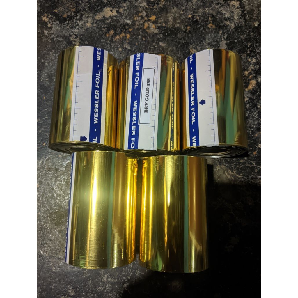 Prada wessler foil gold muda dan gold tua