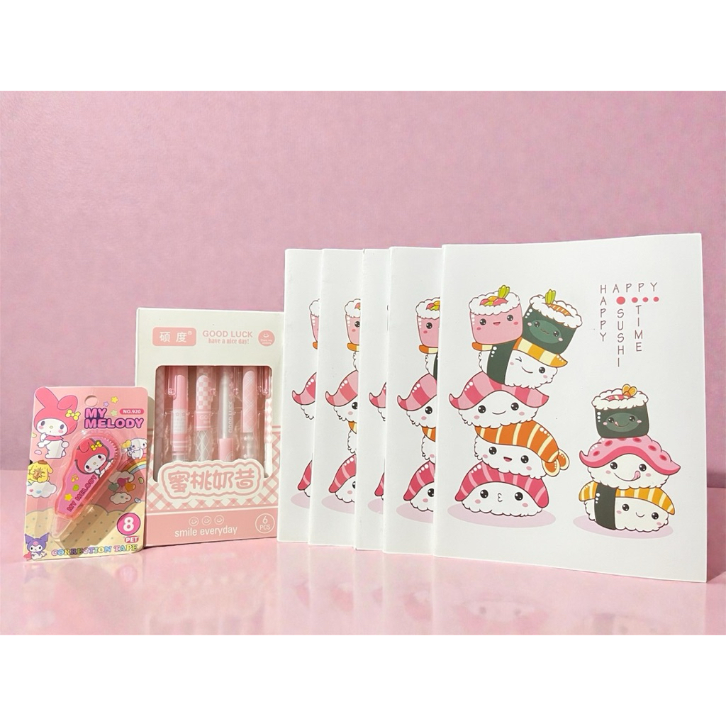 Set Alat Tulis Sekolah / Kantor Alat Tulis Lucu Lengkap