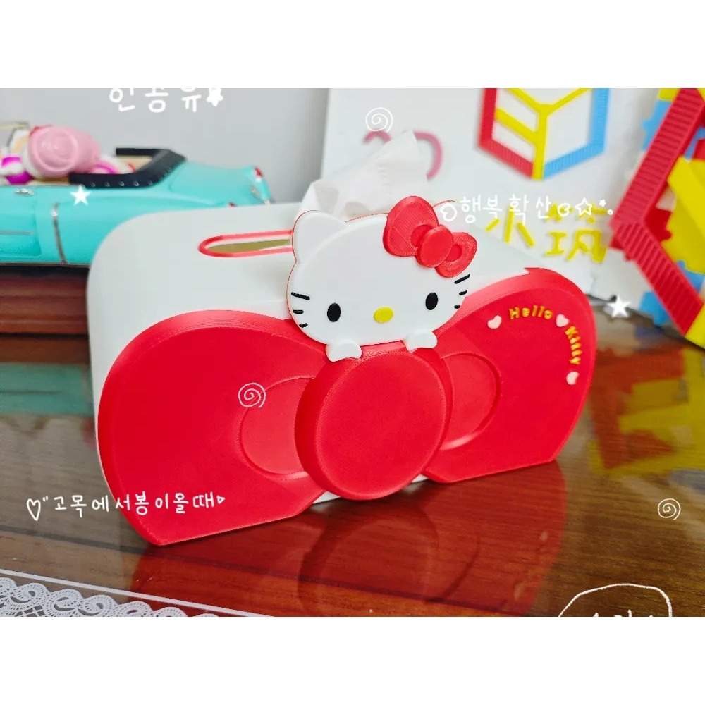 Kotak Tisu Hello Kitty Pita Besar - Hello Kitty Bow Tissue Box Kawaii
