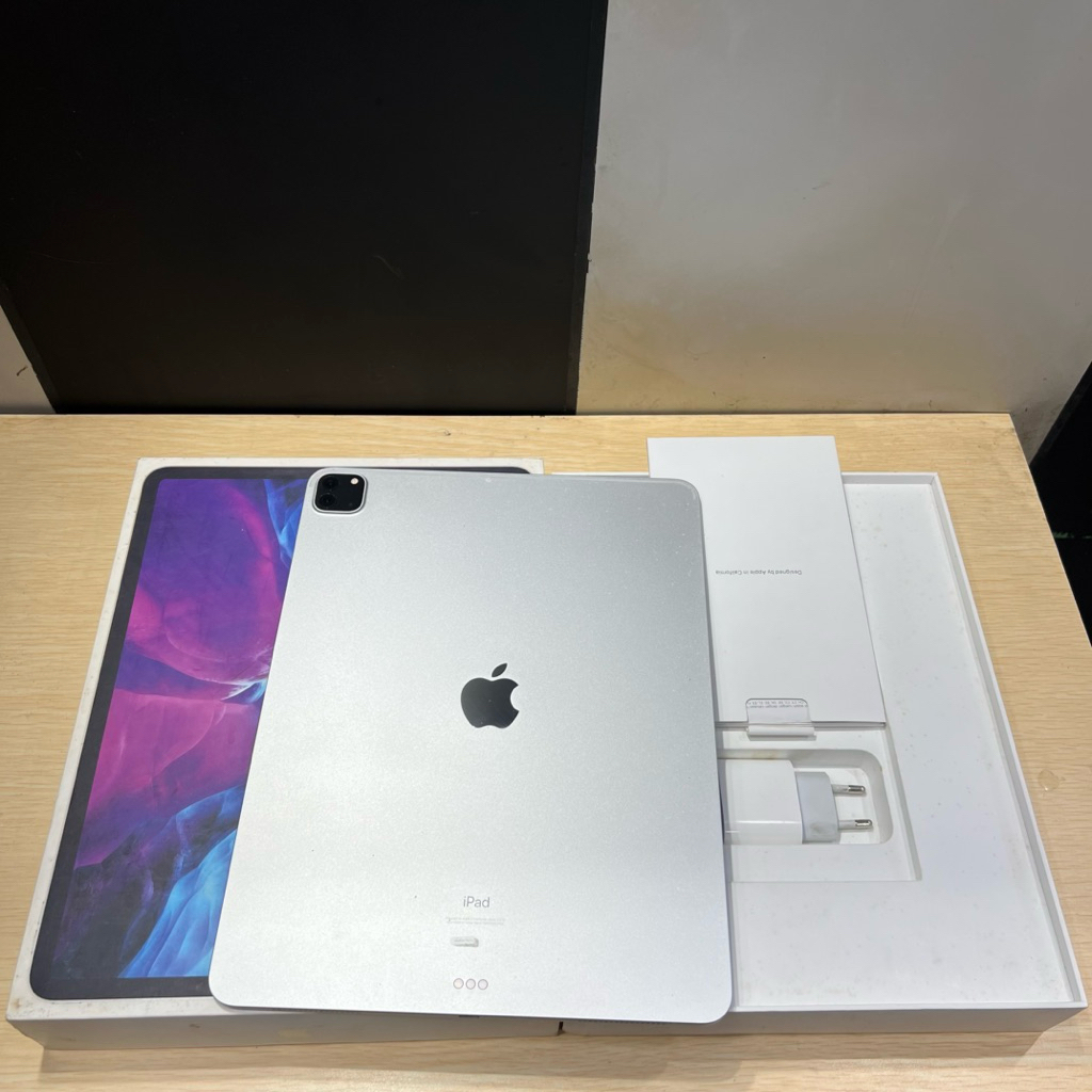 ipad pro 2020 128gb wifi resmi ibox 12,9 inch fullset original layar bersih no shadow