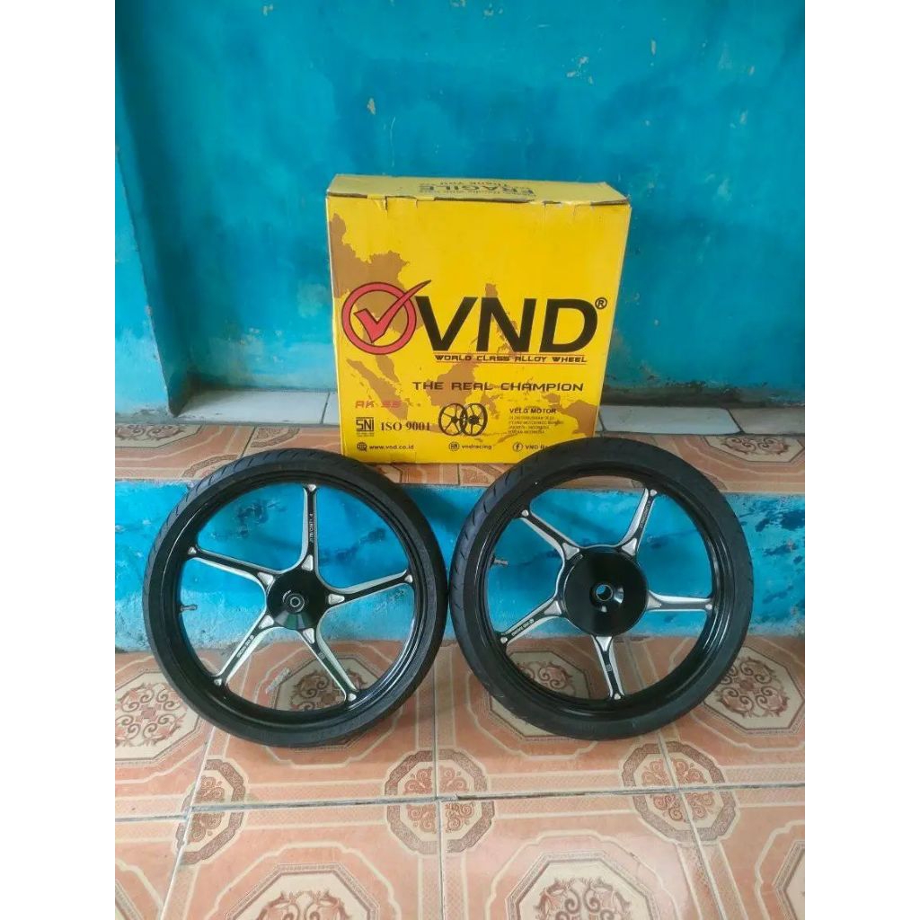 Velg Vnd Ak55 Hitam Ring 17 Set Ban