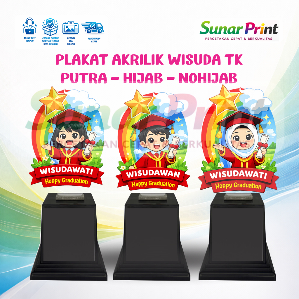 NEW  SOUVENIR WISUDA TK PAUD PLAKAT KENANG KENANGAN WISUDA ANAK TK PAUD KB SD