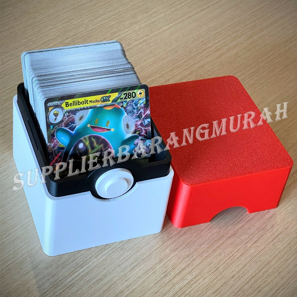 Kotak Kartu Pokemon Deck Box Kartu Pokemon Plastik Tebal
