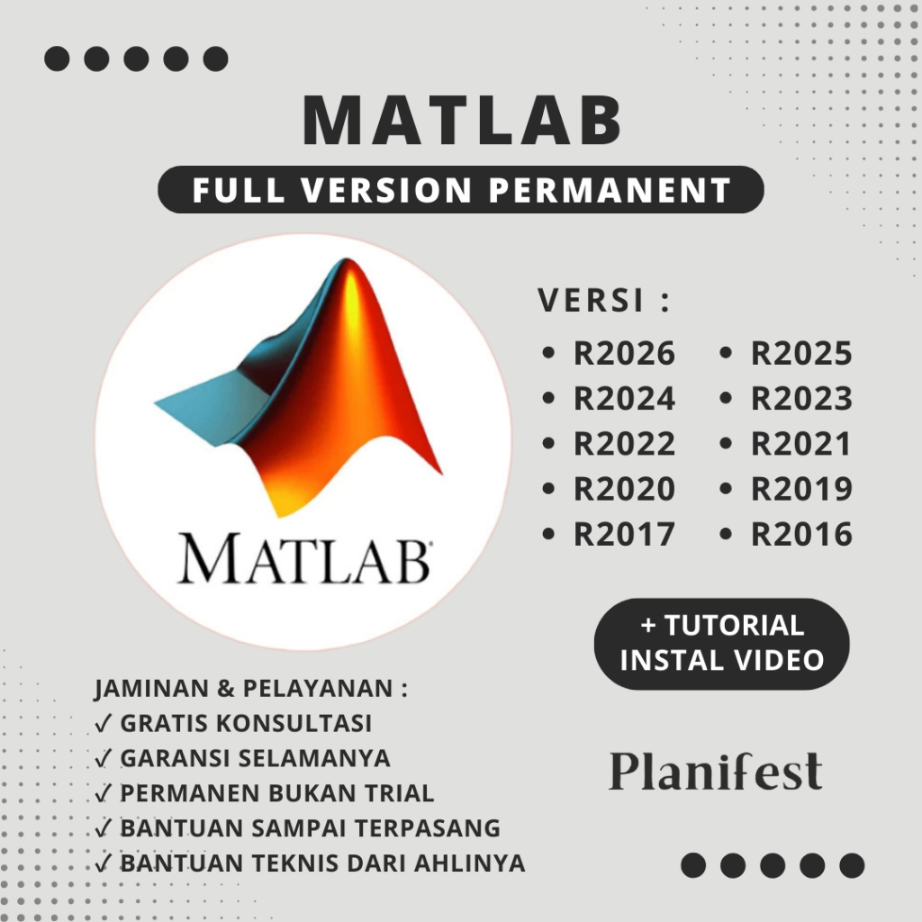 MATLAB R2026 Full Version Lifetime - Software Komputasi Numerik & Simulasi Teknik Permanen Win