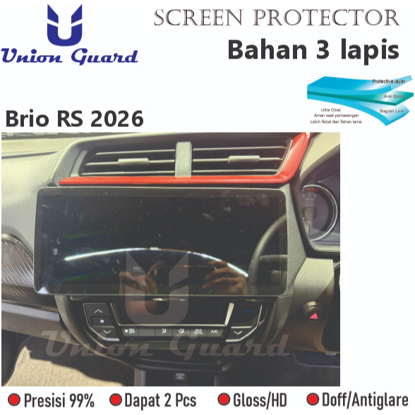 Anti Gores Head Unit Brio RS 2026