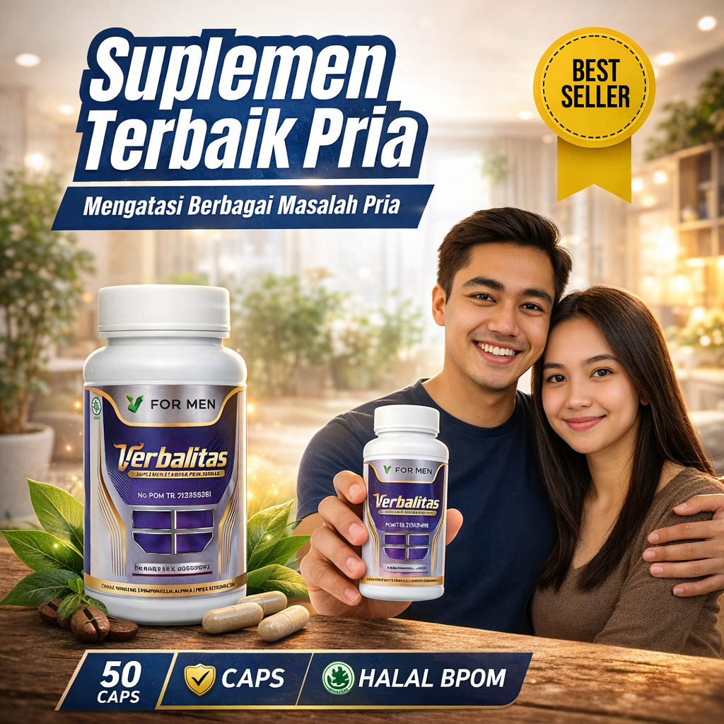 VERBALITAS Herbal Alami Penyubur Sperma Pria Suplemen Sperma Encer Vitamin Penambah Pengental Sperma