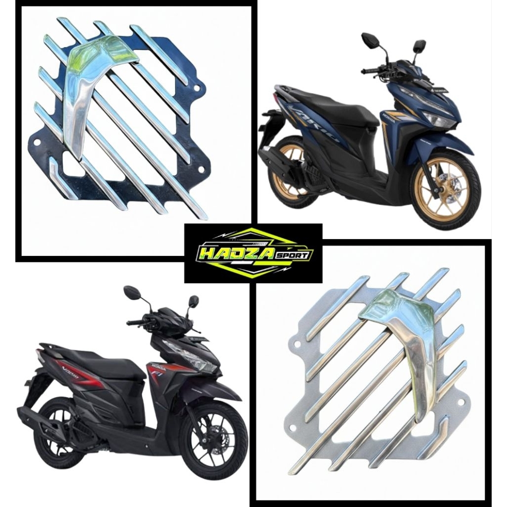 Tutup Radiator Cover Radiator Vario 150 Vario 125 Vietnam Series CNC Lokal Aluminium Almunium Cover 