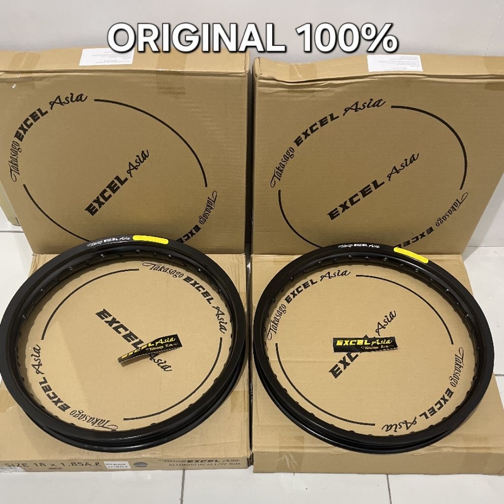 VELG TAKASAGO EXCEL ASIA RING 18 RX KING HITAM GLOSY 160-18 / 185-18 TAKASAGO EXCEL ASIA