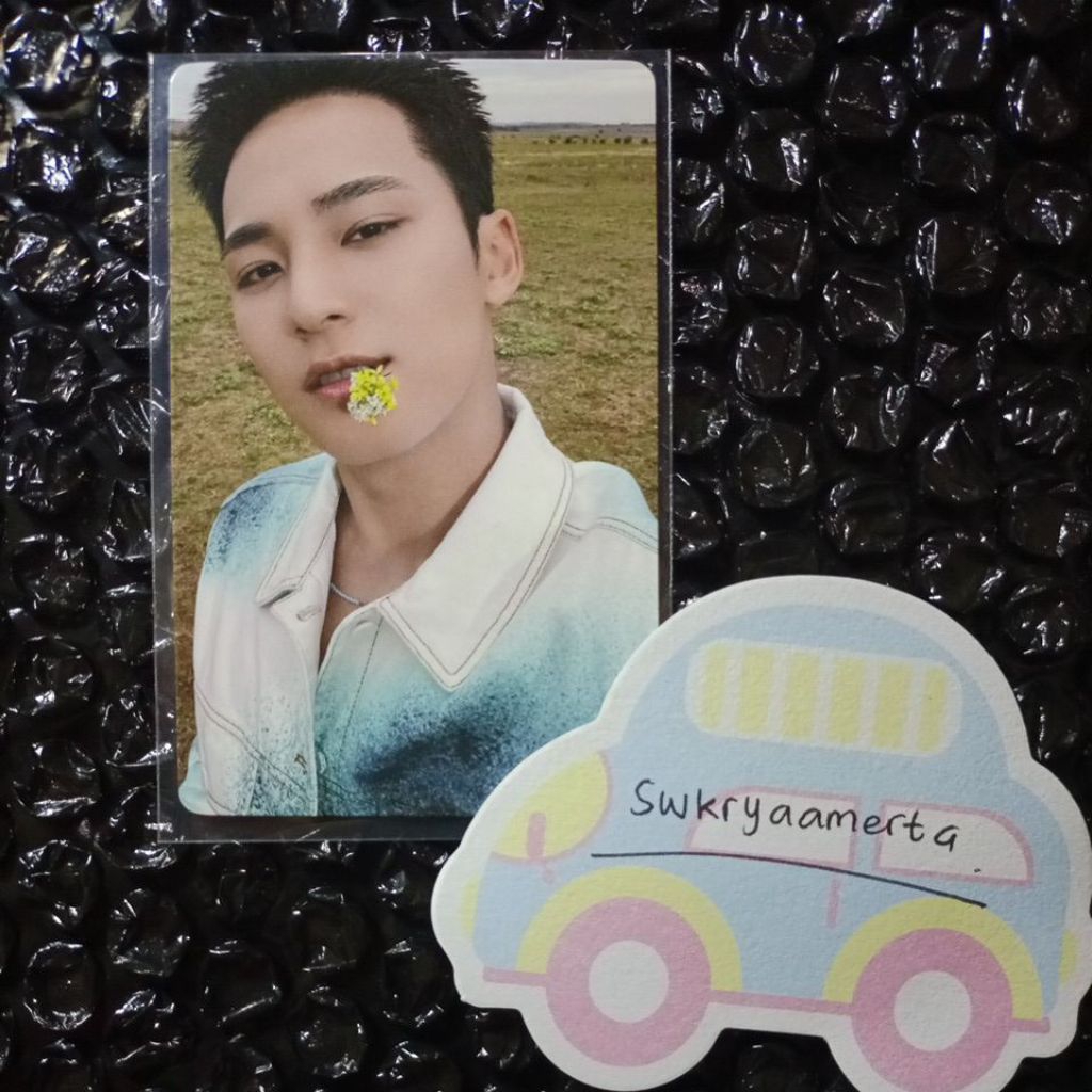 [OFFICIAL, TOLONG BACA DESKRIPSI] PC Photocard Seventeen Heaven era - yzy mingyu gigit bunga