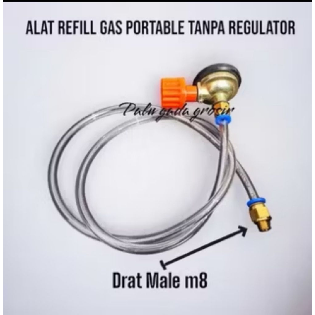 Alat refil gas kaleng portable tanpa regulator
