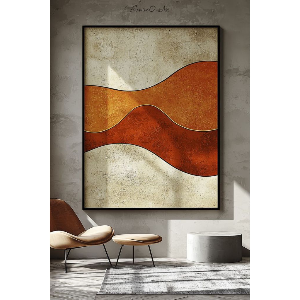 lukisan minimalis hiasan dinding ruang tamu kamar