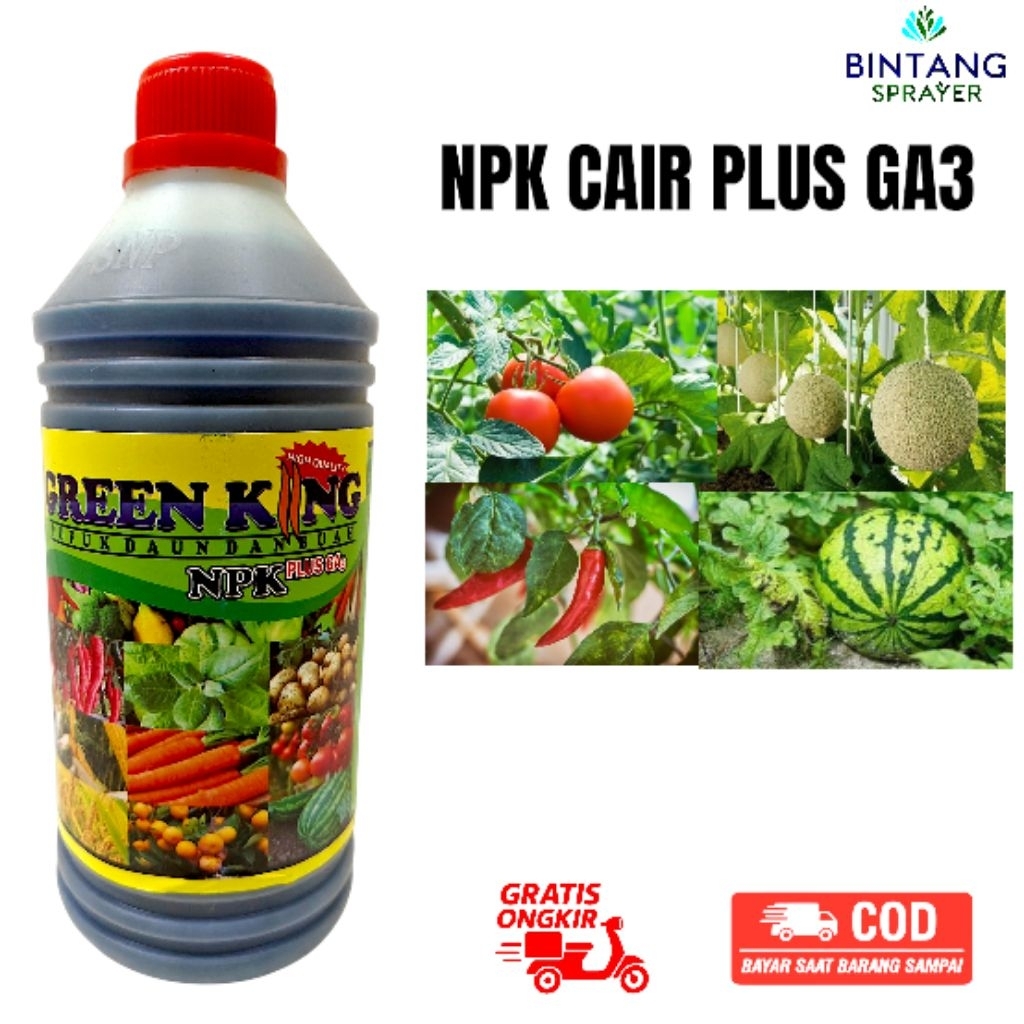 Pupuk NPK cair plus GA3
