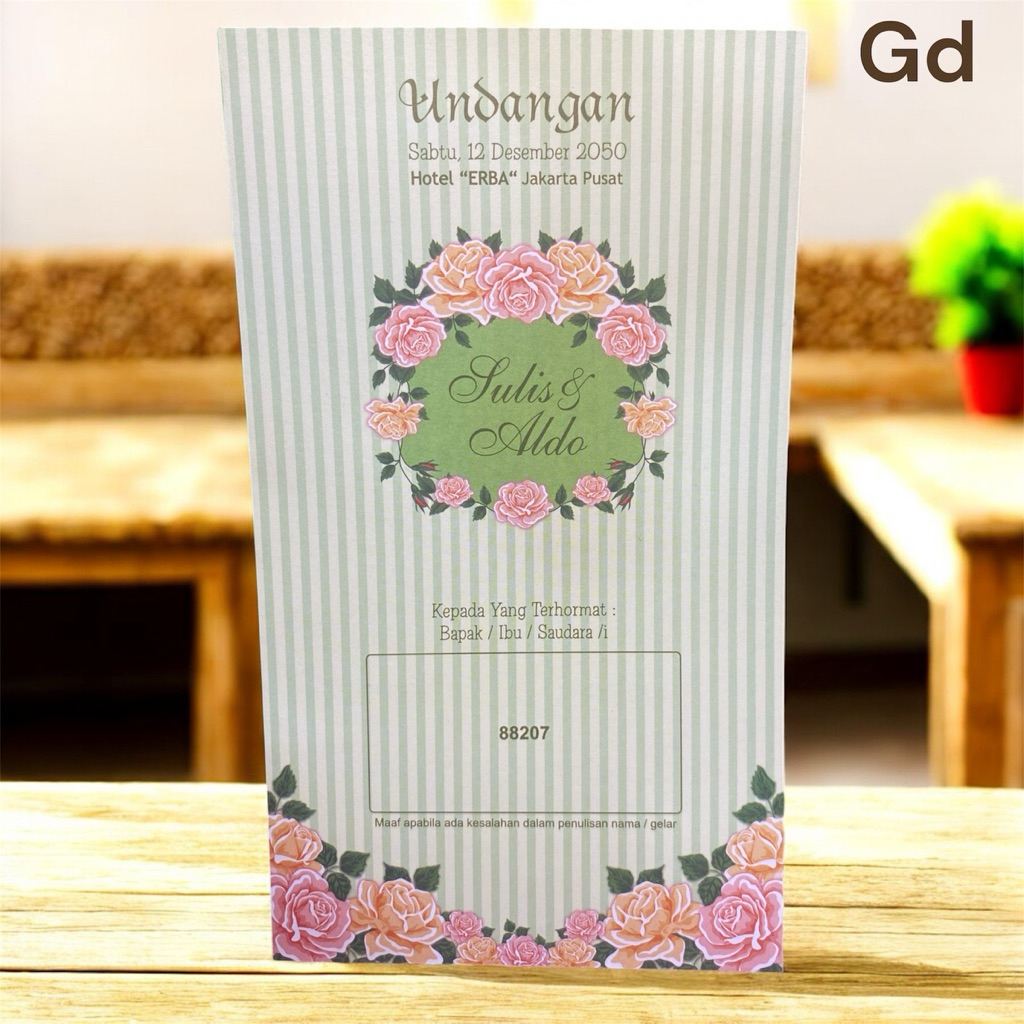 Undangan Blangko kosong ERBA 88207