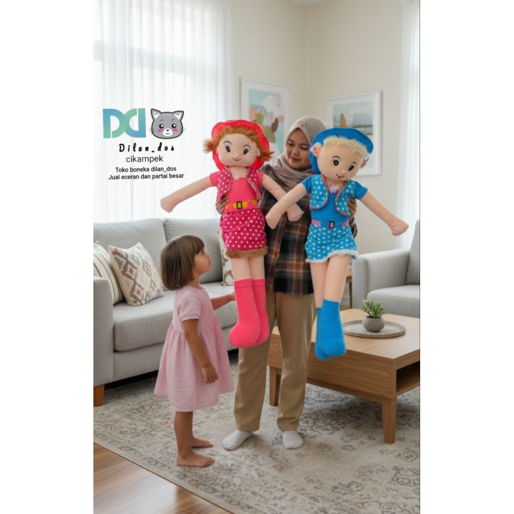 Boneka cindy cantik jumbo 70 cm