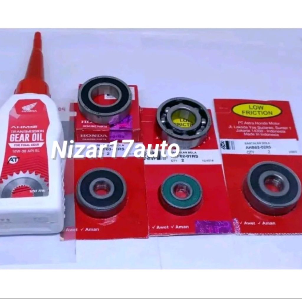 BEARING RASIO+OLI GARDAN BEAT FI SCOOPY FI BEAT ESP VARIO 110 FI ORI