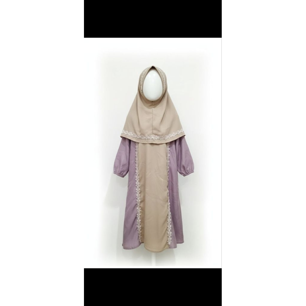 gamis anak bahan moscrepe