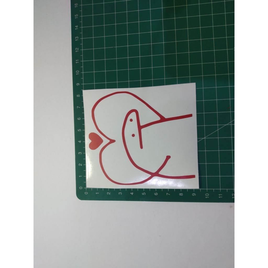 stiker cutting flork meme