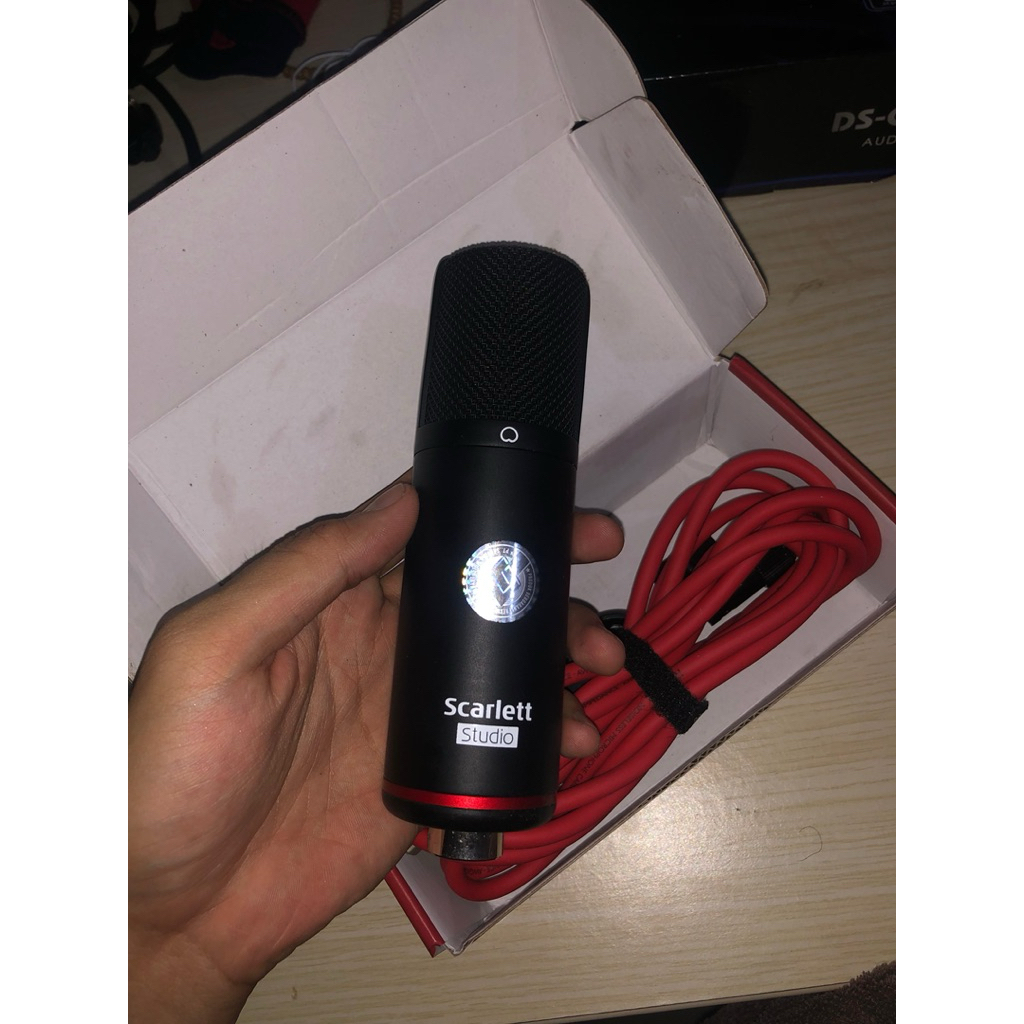 MK2 FOCUSRITE SCARLETT STUDIO CM25 3rd CM 25 MK3 MKIII MIC CONDENSER XLR + SOUNDCARD DOLPHIN DS-ORCA