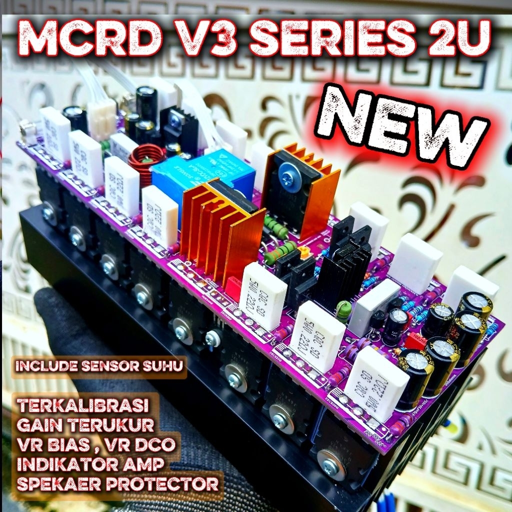 MCRD V3 SERIES topology Darlington |20 2U | Amplifier Subwoofer | KULIATAS TINGGI | Mode Built Up