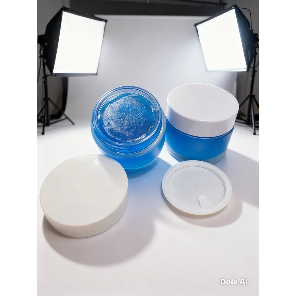 (CUSTOM STIKER) POMADE WATERBASED KEMASAN JAR KACA 50Gr ISI 12PCS