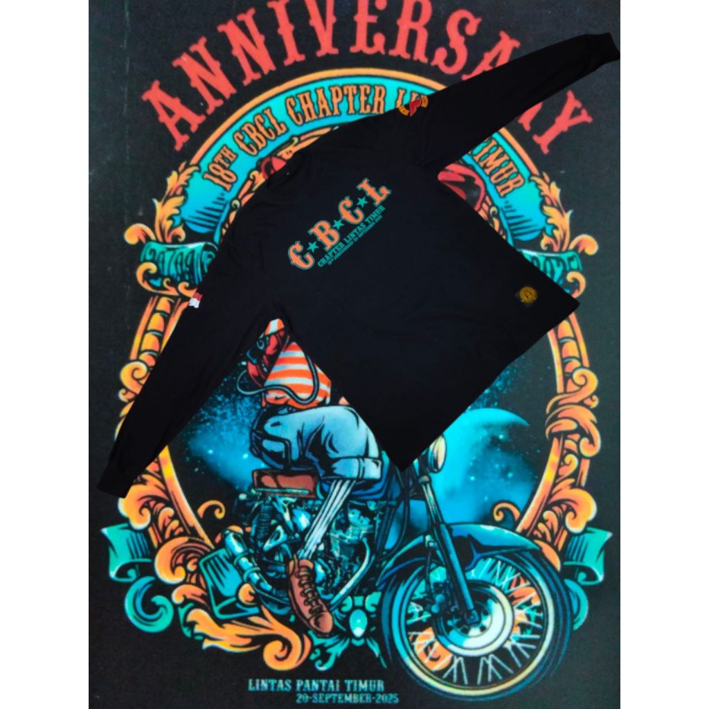 Kaos 18 tahun anniversary cb club Lampung Chapter Lintas Timur