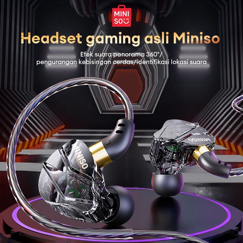 Lenovo x Miniso YF-Series Wired Headset Handsfree Type-C Mic HiFi Dynamic Sound Effects Music/Game E