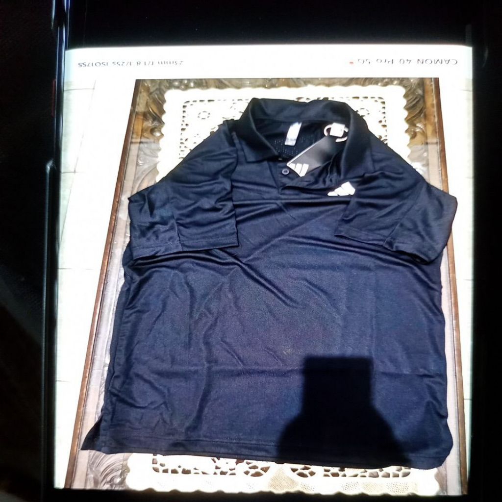 kaos lari olahraga polo adidas