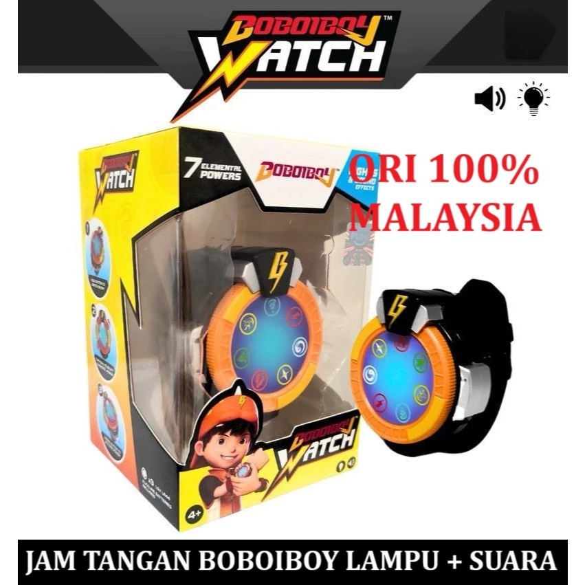 Jam Tangan Mainan BoBoiBoy Elemental Watch Light Sound Effects Original