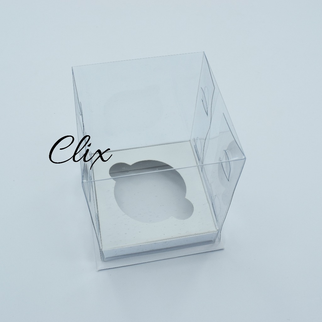 Box cupcake isi 1 putih