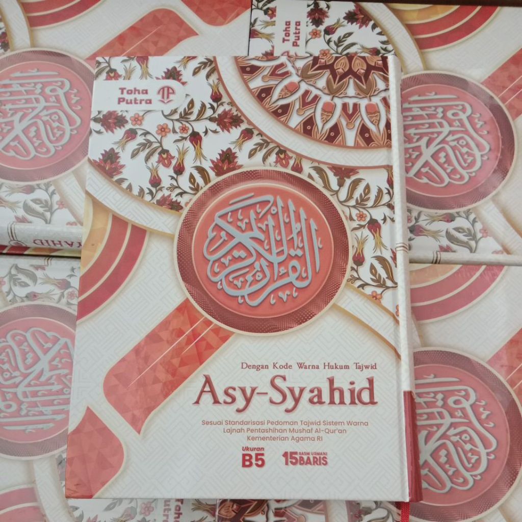 al quran tajwid warna asy syahid toha putra quran kode tajwid warna B5 QPP rasm usmani hard cover