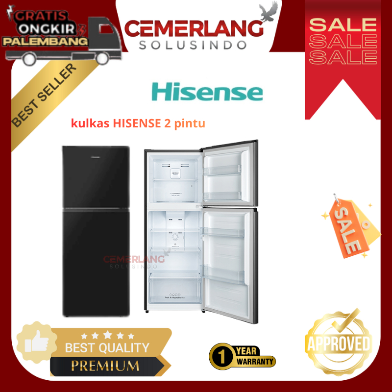 Kulkas Hisense 2 Pintu RT218N4BIN/RT266N4IBN Kulkas 2 Pintu Hisense Kulkas Dua Pintu