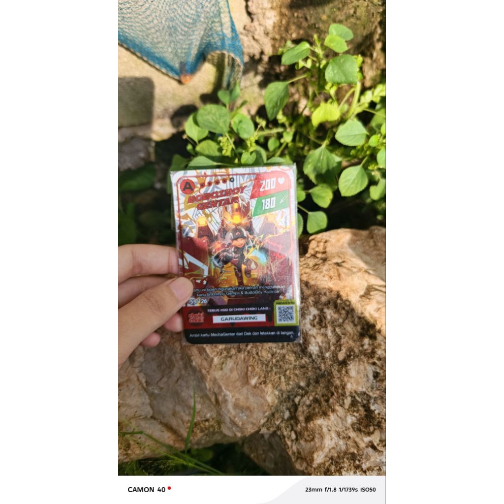kartu boboiboy gentar