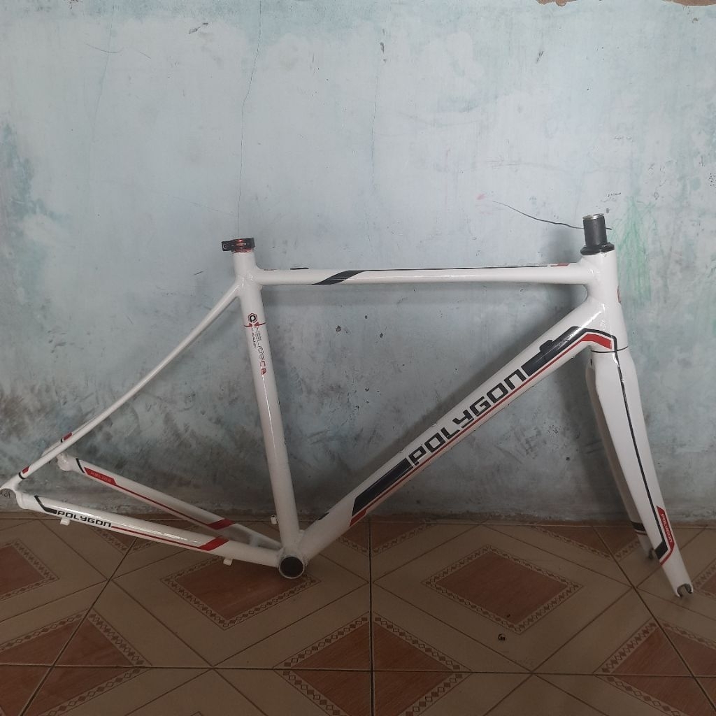 frame roadbike polygon helios c3 size m 50 alloy fork carbon